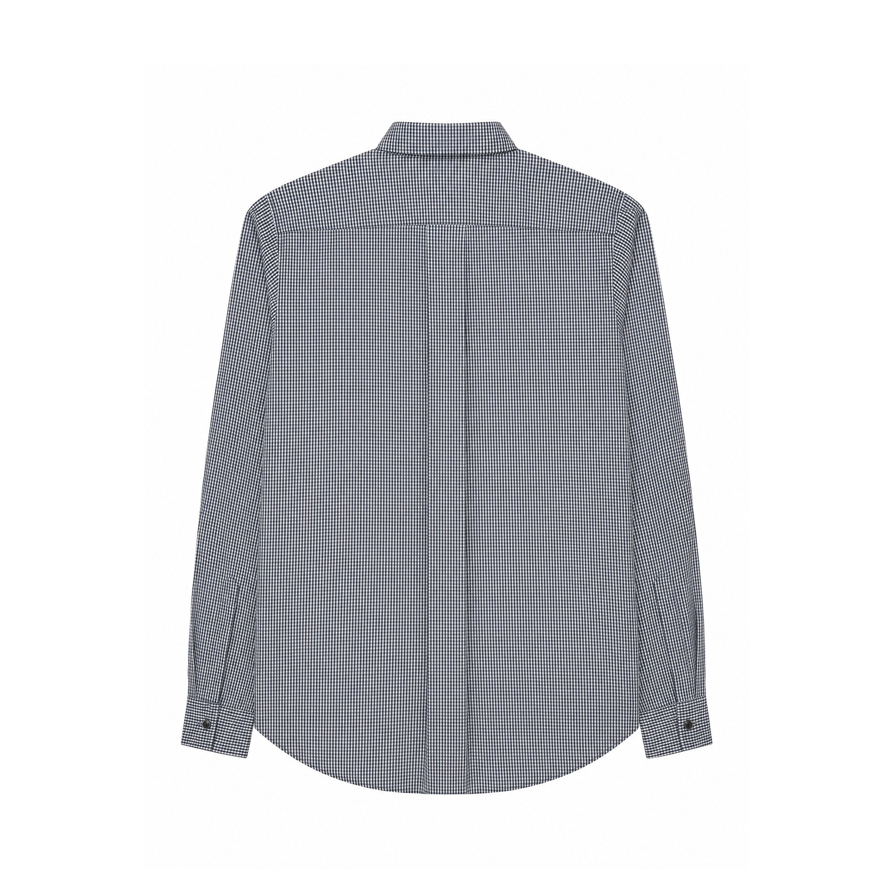 Camisa de Algodón de Microcuadros