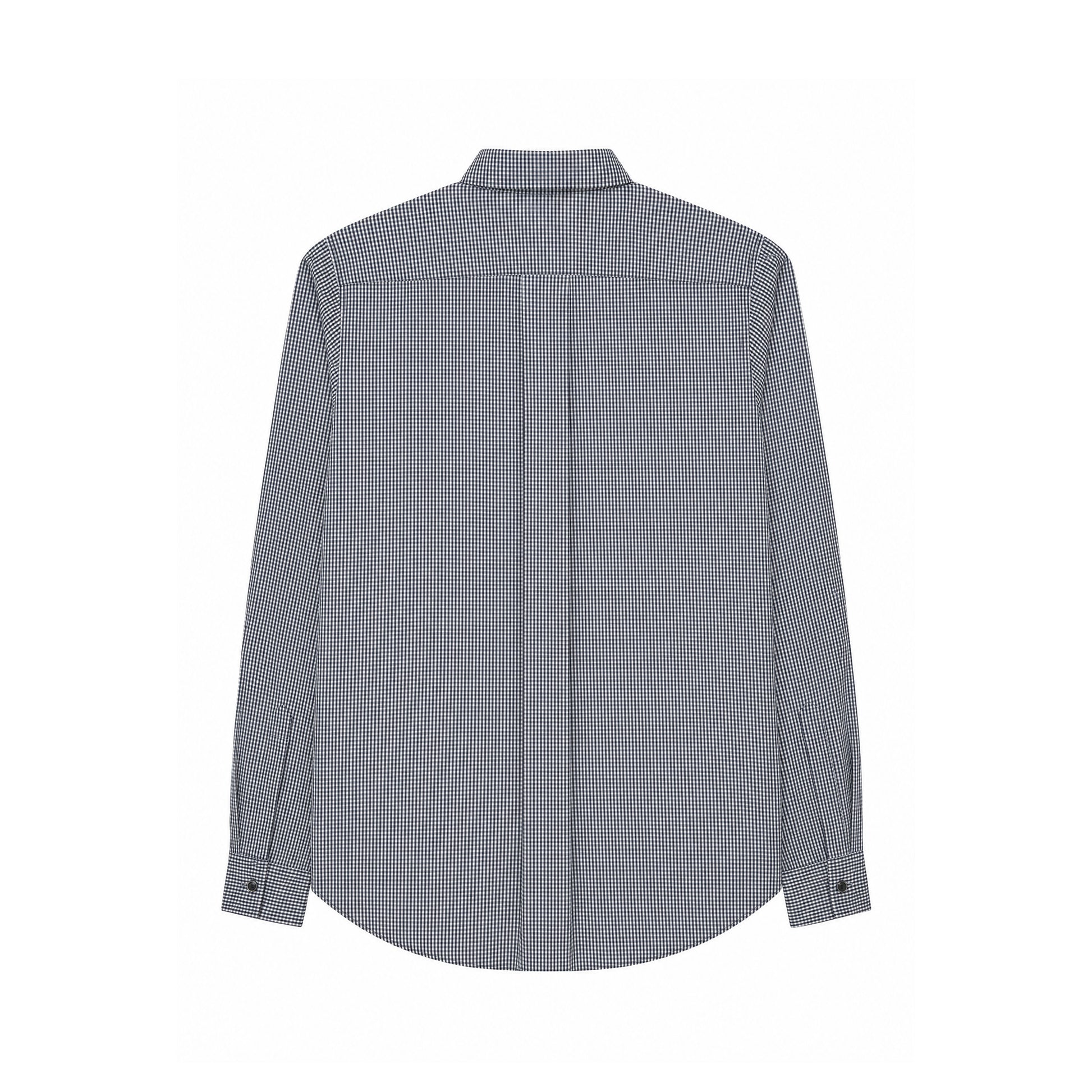 Chemise en Coton à Micro-Carreaux