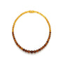 Collier en ambre ombrées