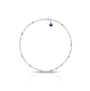 Collar de esmeralda y perla de agua dulce "Evil Eye"