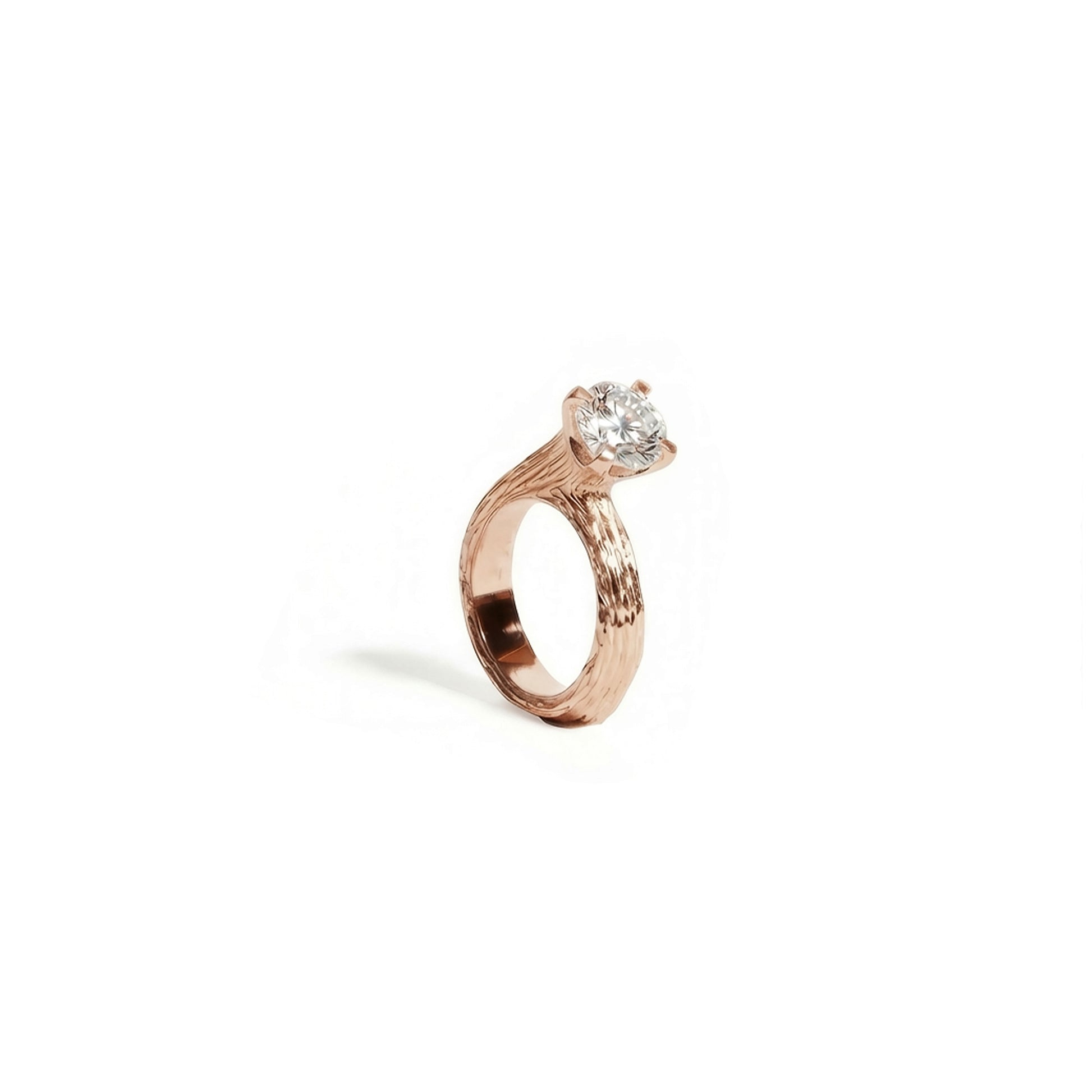 Tulipe | 14K Rose Gold and Diamond Ring