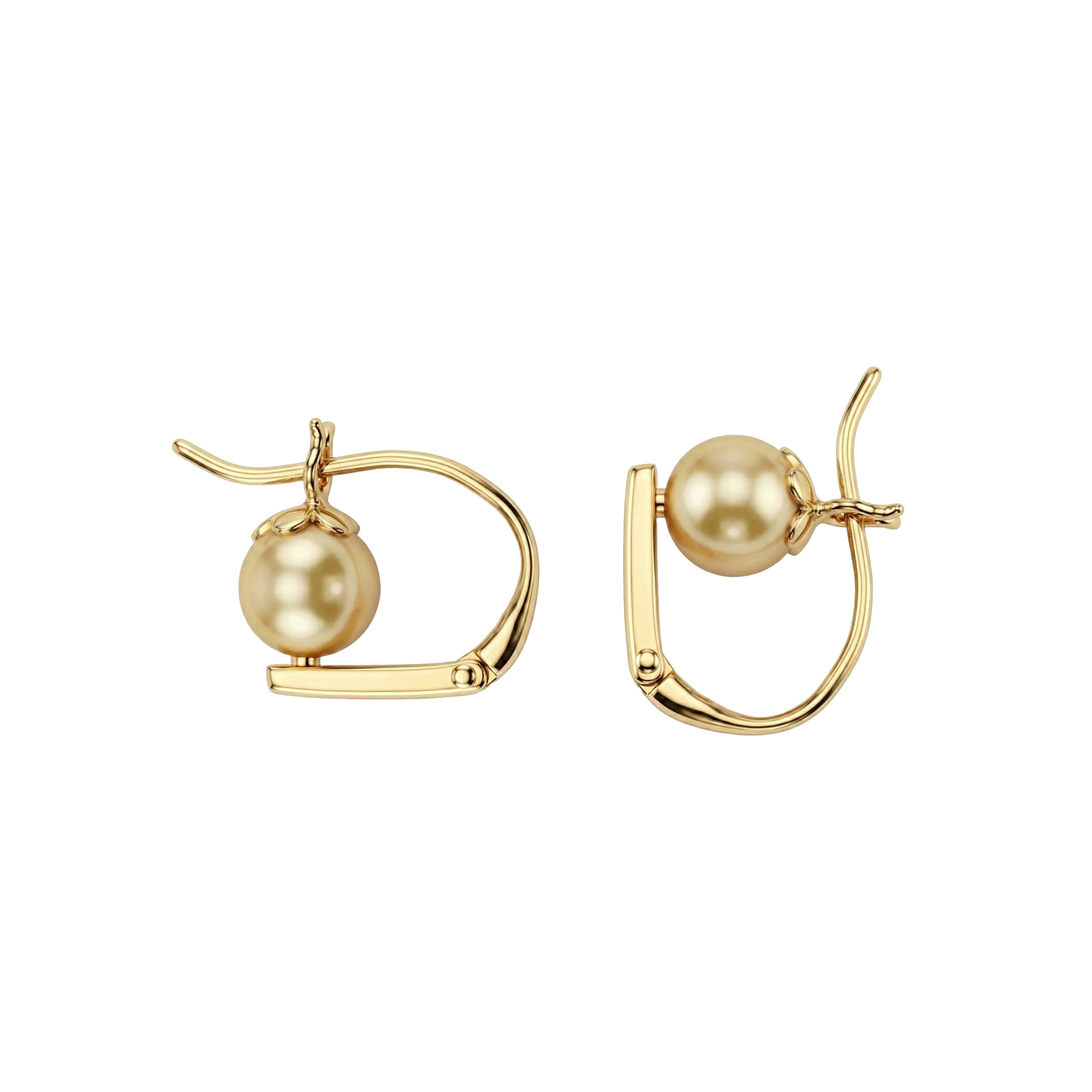 Boucles d'oreilles en or 18K avec perles Akoya