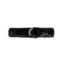 Black Faux Fur Belt