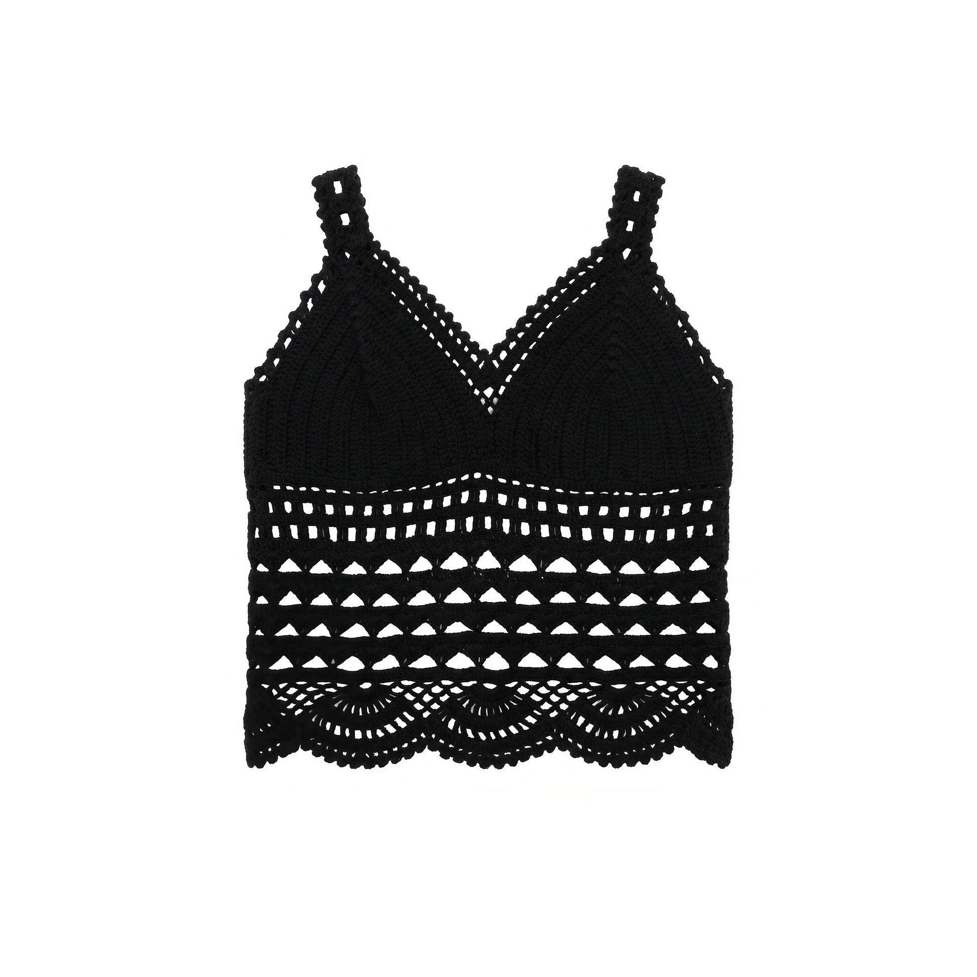 Bralette en crochet noir Midnight
