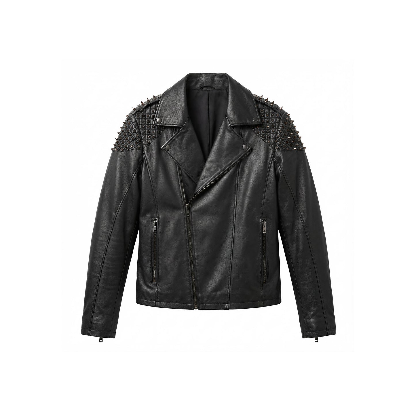 Heavy Studded Biker Jacket