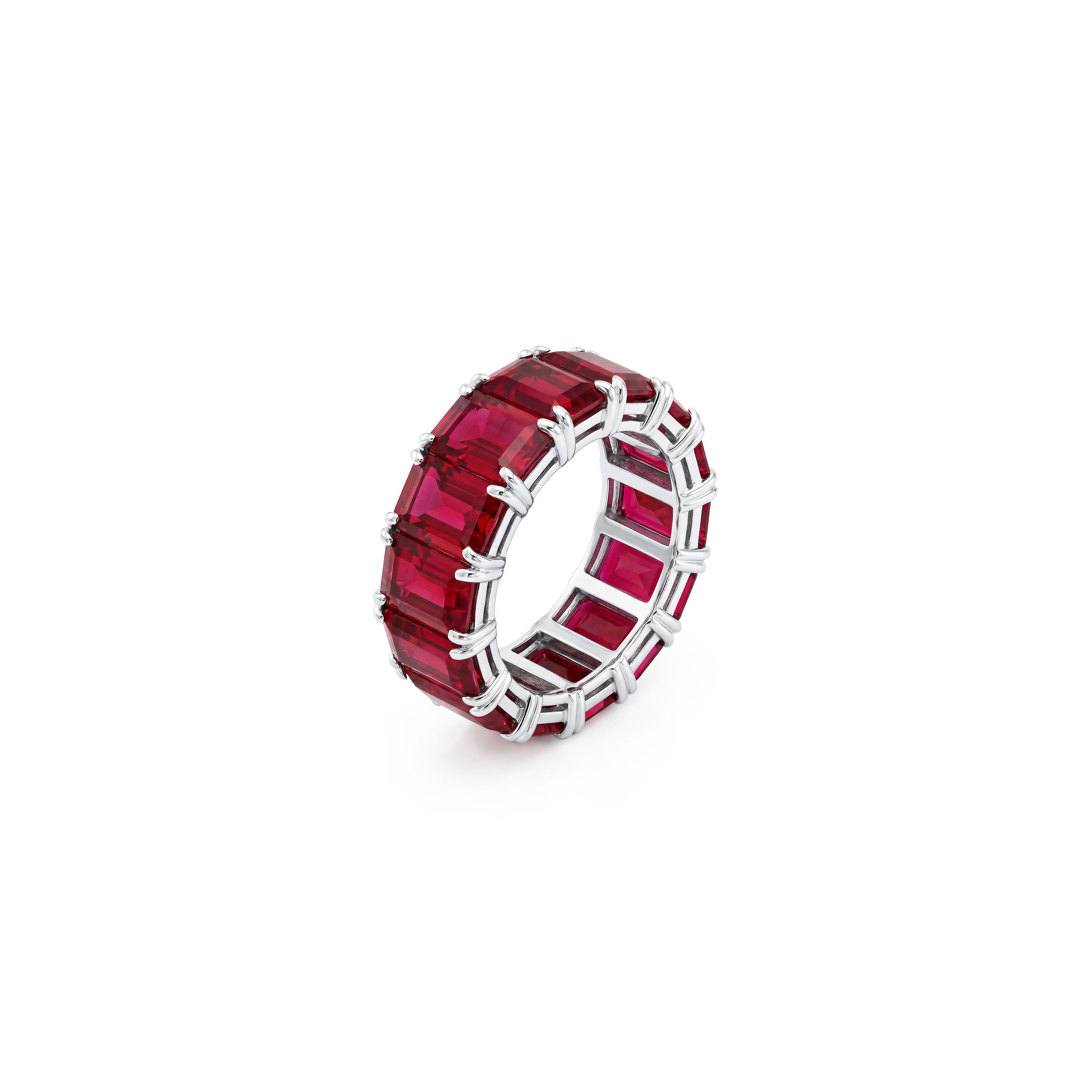 Bague d'Éternité - Rubis de laboratoire