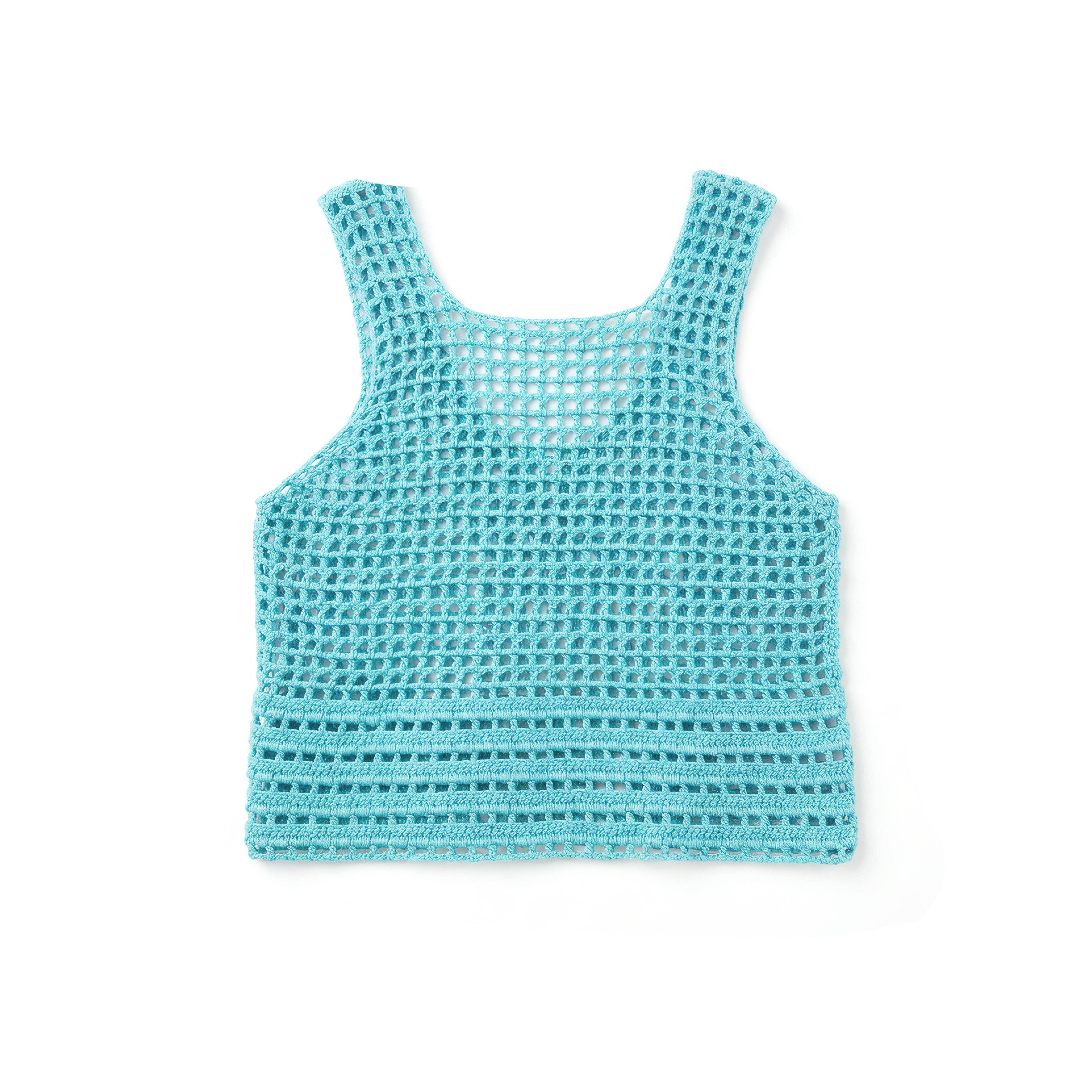 Lake Blue Crochet Tank
