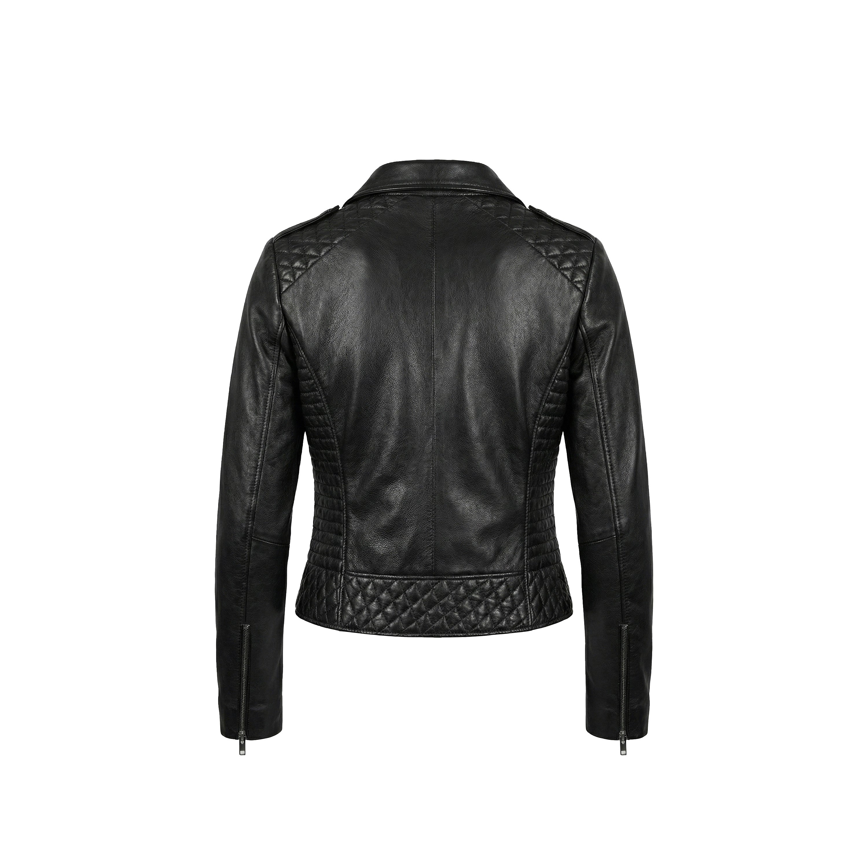 Chaqueta de motociclista clásica de cuero