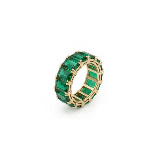 Eternity Ring – Emerald Synthetic
