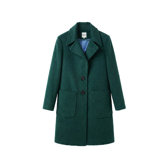 Dark green Alpaca Coat