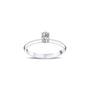 bague de fiançailles diamant solitaire ovale 0,30 carat en or blanc