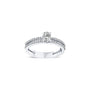 bague de fiançailles diamant ovale 0,58 carat en or blanc