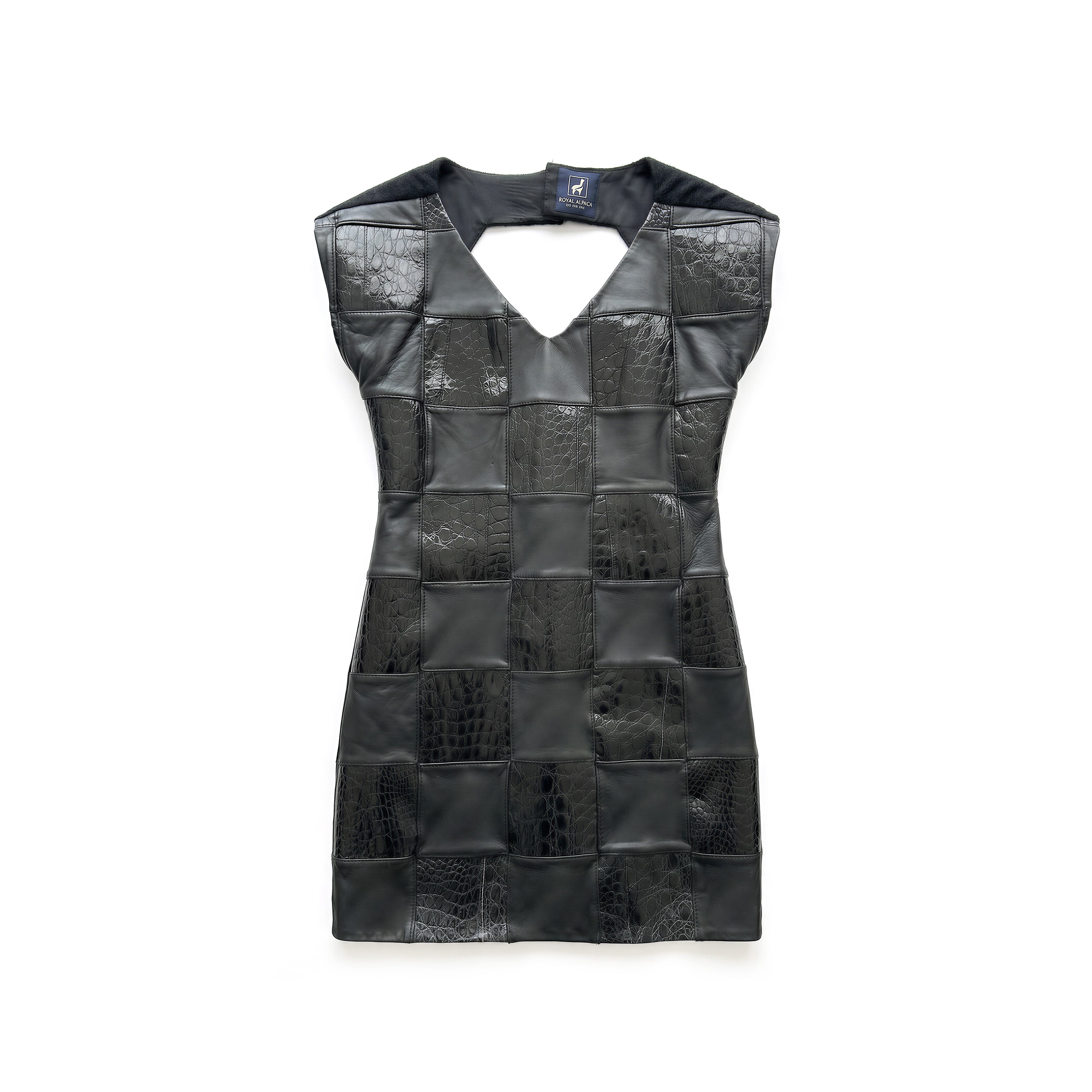 Caiman & Alpaca Checkered Mini Dress