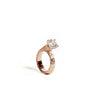Bague Tulipe diamant en 14k or rose