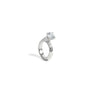 Bague Tulipe diamant en 14k or blanc 