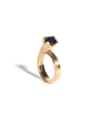 Bague Tulipe saphir en 14k or jaune