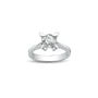 bague de fiançailles diamant solitaire rond 1,00 carat en or blanc