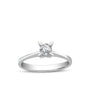 bague de fiançailles diamant solitaire rond en or blanc