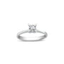 bague de fiançailles diamant solitaire rond en or blanc