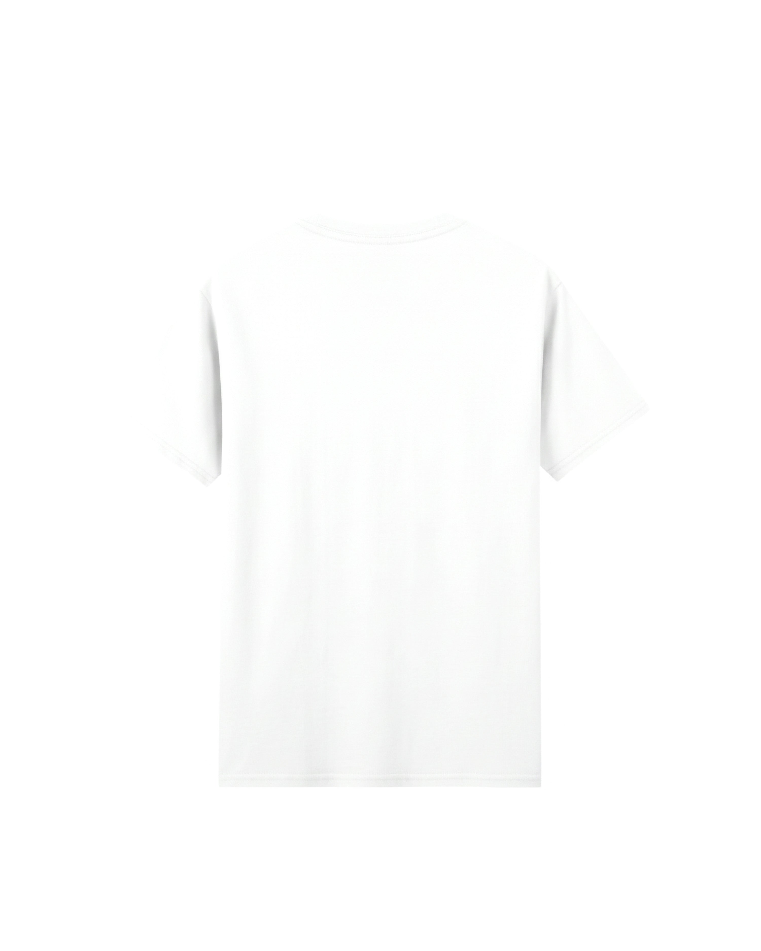 "Bonjour Monsieurs" Printed White Unisex T-shirt