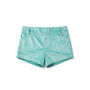 Lake Blue Velvet Mini Short