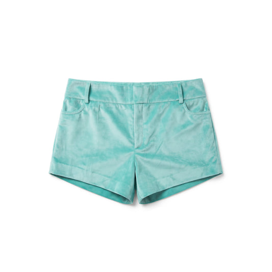 Lake Blue Velvet Mini Short