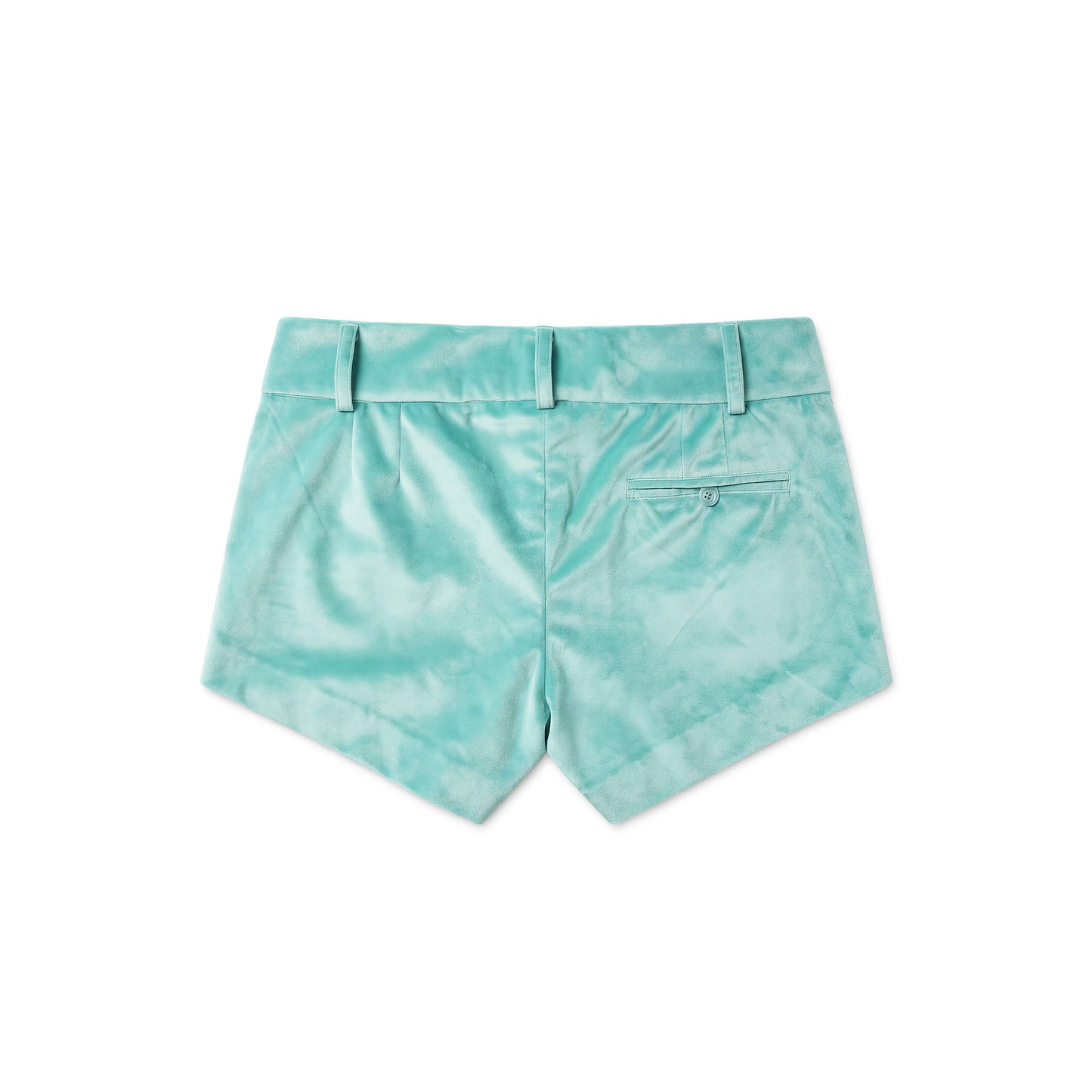 Lake Blue Velvet Mini Short
