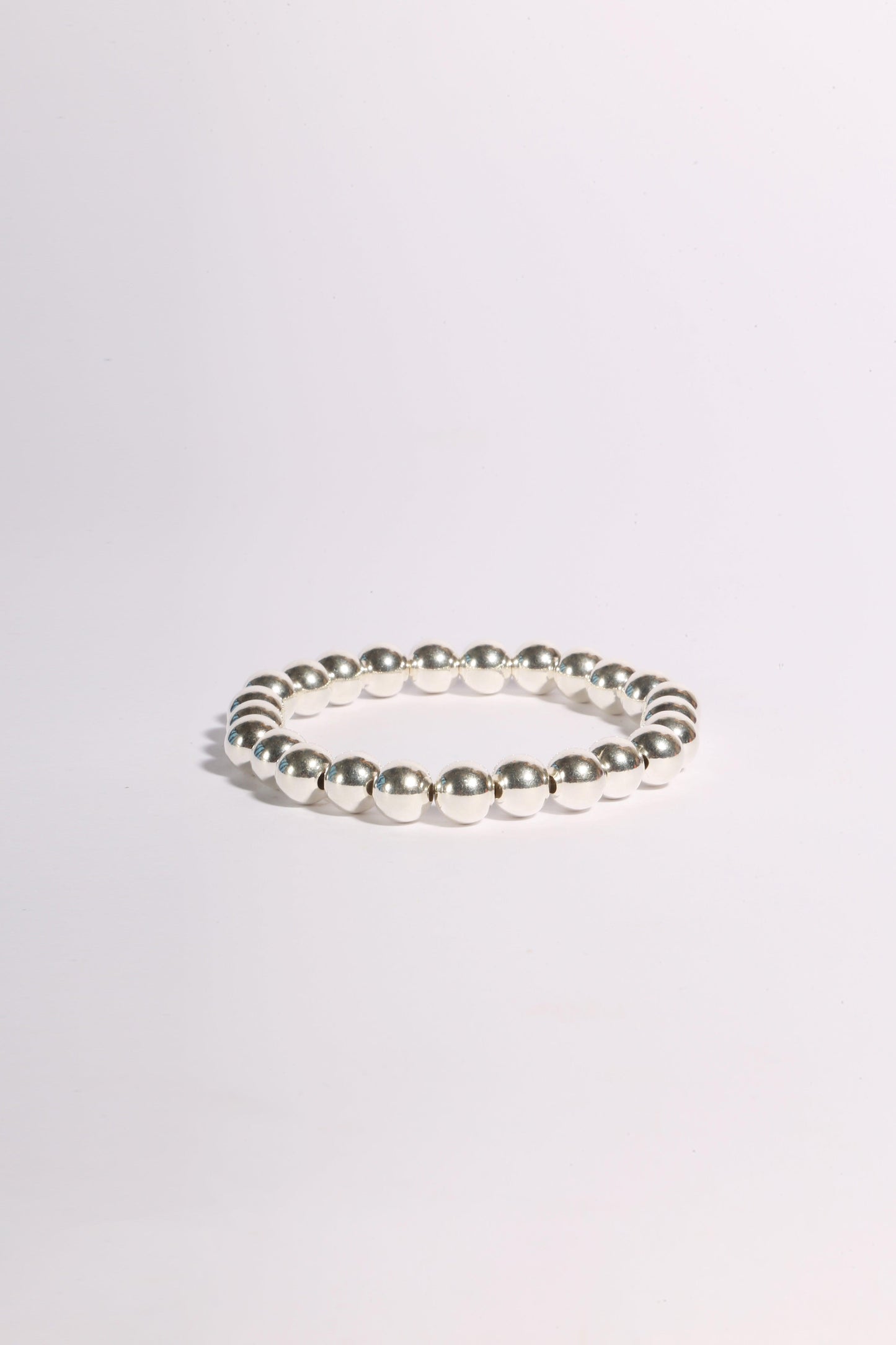 Silver Beaded Bracelet | 8mm - KIELLE OFFICIAL
